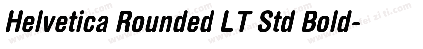 Helvetica Rounded LT Std Bold字体转换